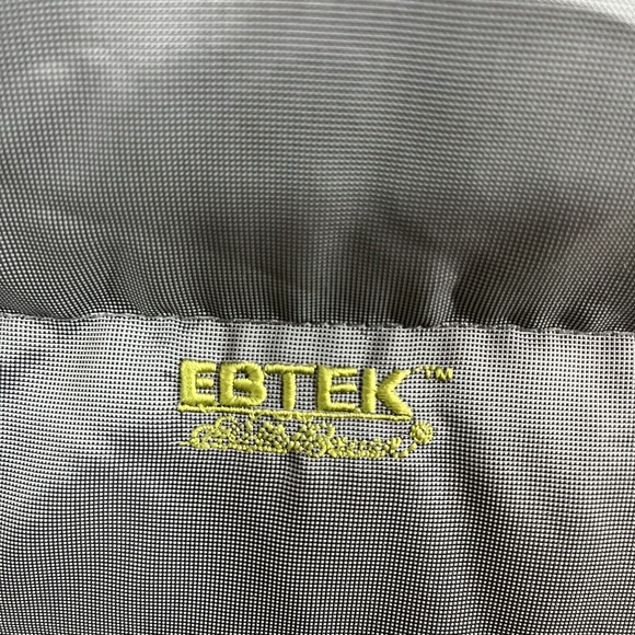 Eddie Bauer EBTEK Vintage Mens Goose Down Insulated Vest Silver w/ Blk Trim XXL - Picture 12 of 13